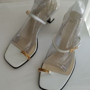 Anne Klein White Sexy Sandals
